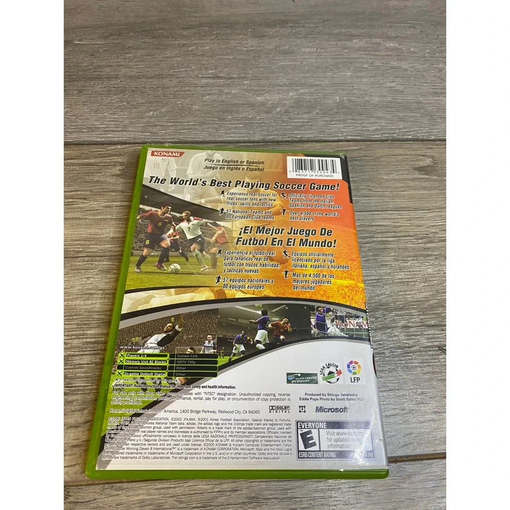 World Soccer Winning Eleven 8 International Microsoft Xbox Konami CIB 2005‎